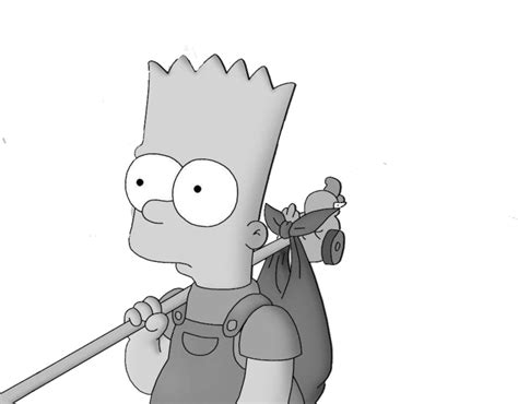 Bart Simpson Running Away Psd Official Psds