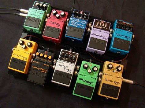 Boss All The Way On This Board It S Arranged In Such A Way That All Pedals Are Easily