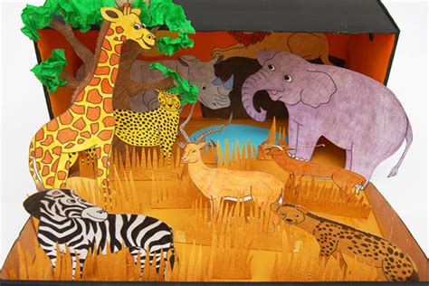 Giraffe Habitat Diorama