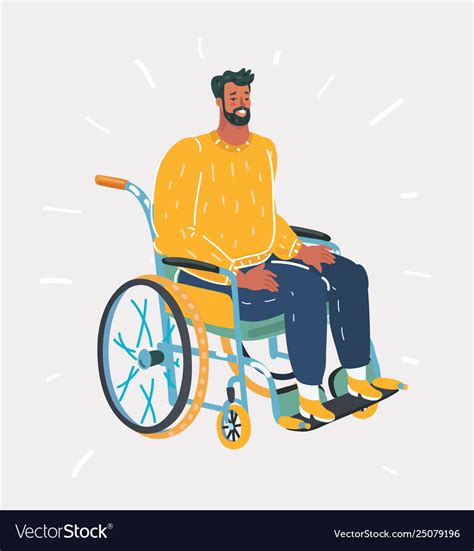 People With Wheelchairs Royalty Free Vector Image