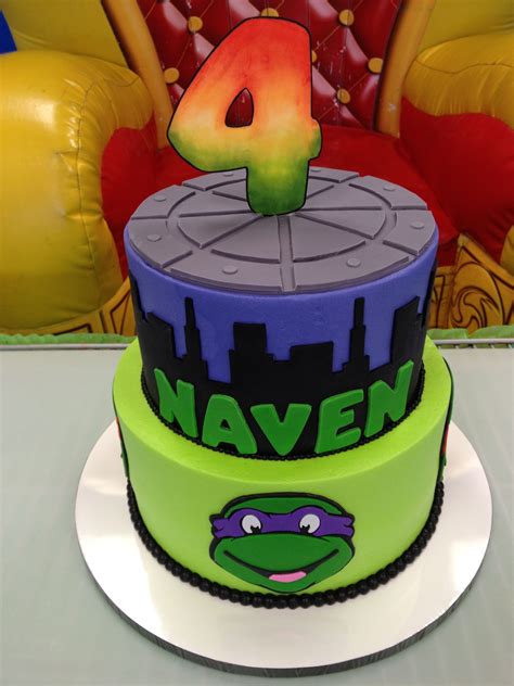 Naven S Teenage Mutant Ninja Turtle Cake Made By O So Yummy Cakes In Hilliard Oh Ninja Turtle