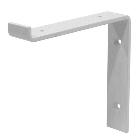 Crates And Pallet 8 In White Steel Shelf Bracket 69114 The Home Depot