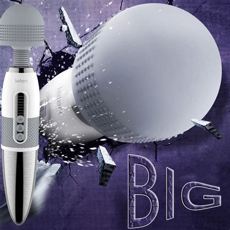 Leten 55mm Super Big Head Magic Wand Vibrator Av Stick Vibrators For
