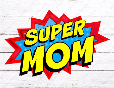 Super Mom Printable Sign Superhero Mom Sign Supermom Printable Cake