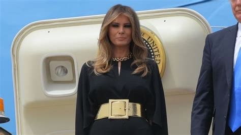 melania trump s outfit in saudi arabia sparks controversy — and memes allure