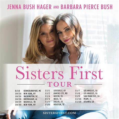 the bush sisters announce sisters first book tour