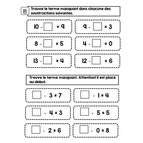 Fiches D Activit Sur Le Terme Manquant