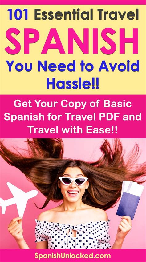 101 Essential Spanish Travel Phrases Survival Spanish For Travel You Want To Know To Avoid