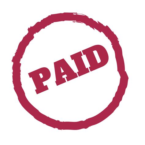 Paid In Full Stamp Clip Art