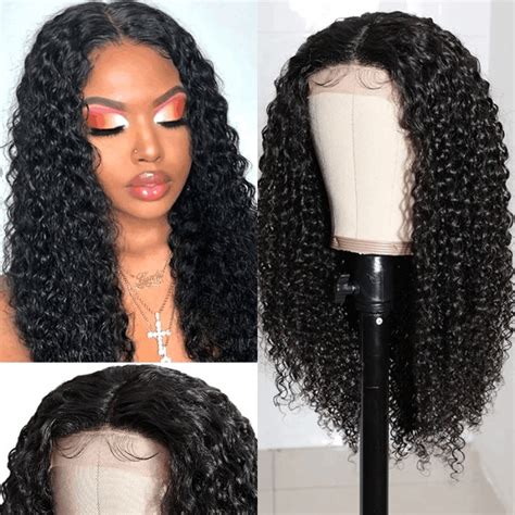 Incolorwig Jerry Curly 4x4 Lace Closure Wigs Human Virgin Hair Pre