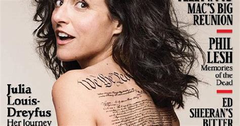 Julia Louis Dreyfus Goes Nude For Rolling Stone Picture Celebrity My