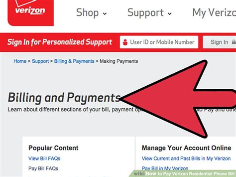 3 Ways To Pay Verizon Residential Phone Bill Wikihow
