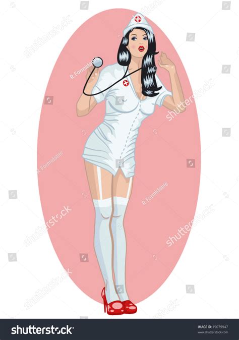 Vector Illustration Of A Sexy Nurse 19079947 Shutterstock