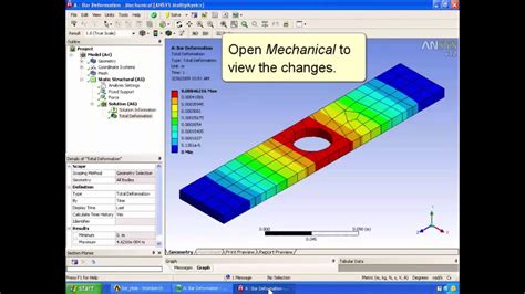 Using Ansys Workbench Static Structural Cfx Tutorial For Beginner Youtube