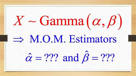 Mathematical Statistics And Estimators Of Parameters Ex Method Of