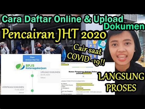 CARA DAFTAR ANTRIAN ONLINE & KLAIM PENCAIRAN JHT BPJS ...