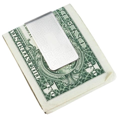 In stock and ready to ship. Visol Domino Stainless Steel Money Clip with Free Engraving