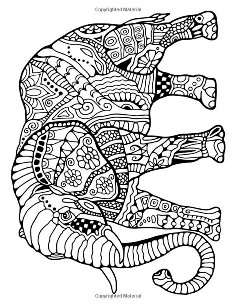 Gambar Elephant Coloring Pages Images Mandala Adults Hard Click Sheets