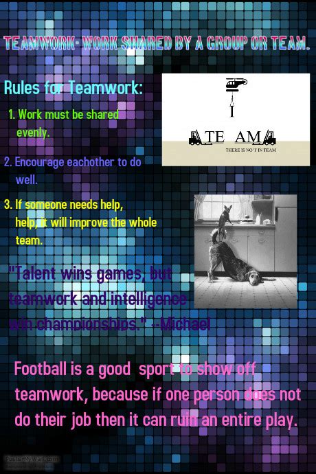 Ethans Teamwork Poster Postermywall