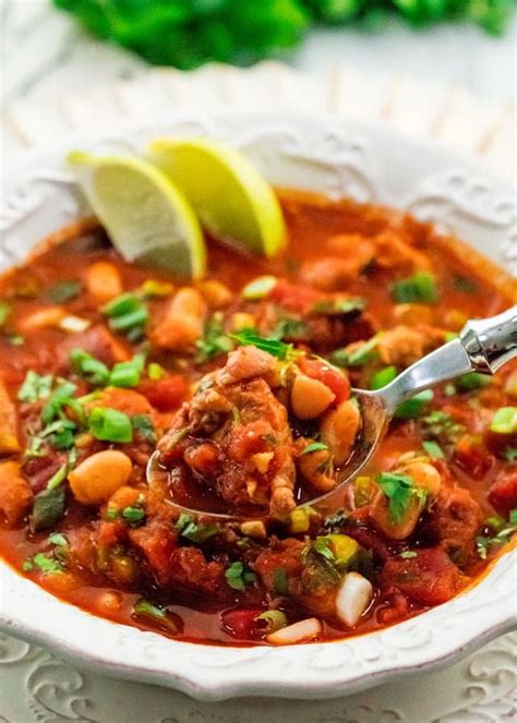 This One Pot Spicy Mexican Pork Stew Brimming With Pork Sausage And Beans Is A Classic Hearty