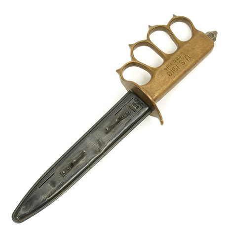 Original Us Wwi Model 1918 Mark I Trench Knife By Lf And C With Scab