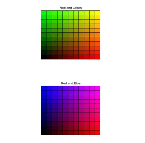 Free 8 Sample Rgb Color Chart Templates In Pdf