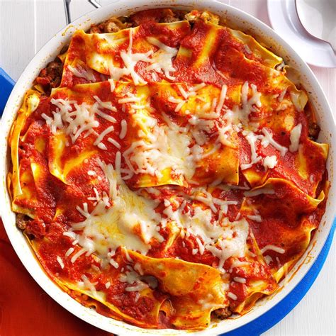 This mushroom lasagna isn't beautifully layered, but it is a little more weeknight friendly. Saucy Skillet Lasagna Recipe: How to Make It | Taste of Home