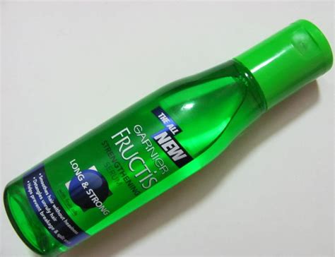 The nourishing ingredients like the moroccan argon oil or tea tree oil will result in healthy voluminous hair. Garnier Fructis Strengthening Serum