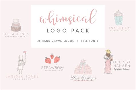 Whimsical Logo Pack ~ Logo Templates ~ Creative Market