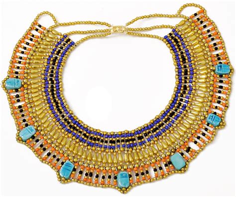 Cleopatra Egyptian Collar Necklace Design Costume Accessories Hallowee