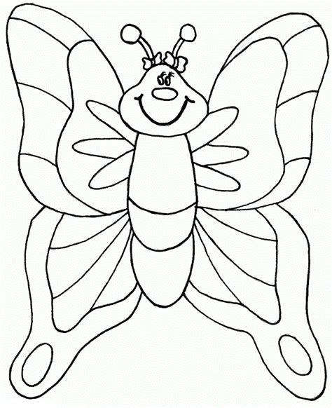 If your kids are a little more advanced at coloring in pictures, these cute butterfly coloring pages are still easy images to color for younger kids, but they have a little more detail to challenge children a bit more. Butterfly coloring pages for kids