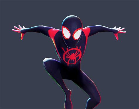 Spider Man S Suit Into The Spider Verse Zbrushcentral