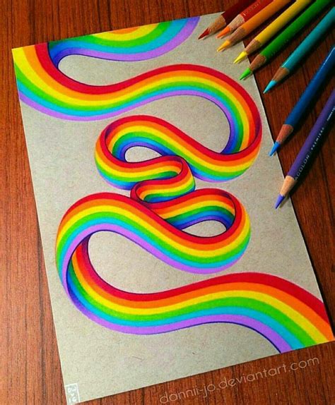 Cool Drawings Rainbow Drawing Colorful Drawings Prismacolor Art