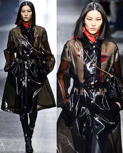 Liu Wen For Versace Menswear Fw19 Menswear Jackets Coat