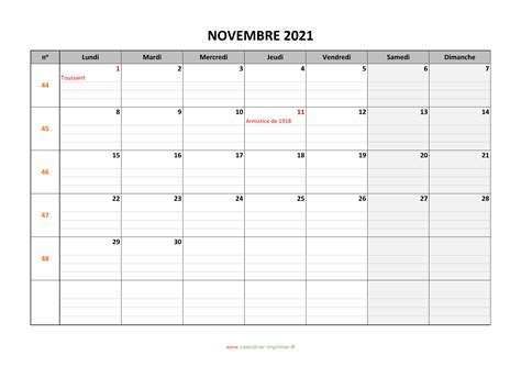 3 ing ge se, eta et aii. Calendrier Novembre 2021 à imprimer