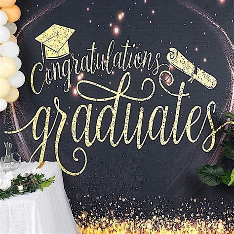 8 Ft Vinyl Photography Background Graduation Printed Party