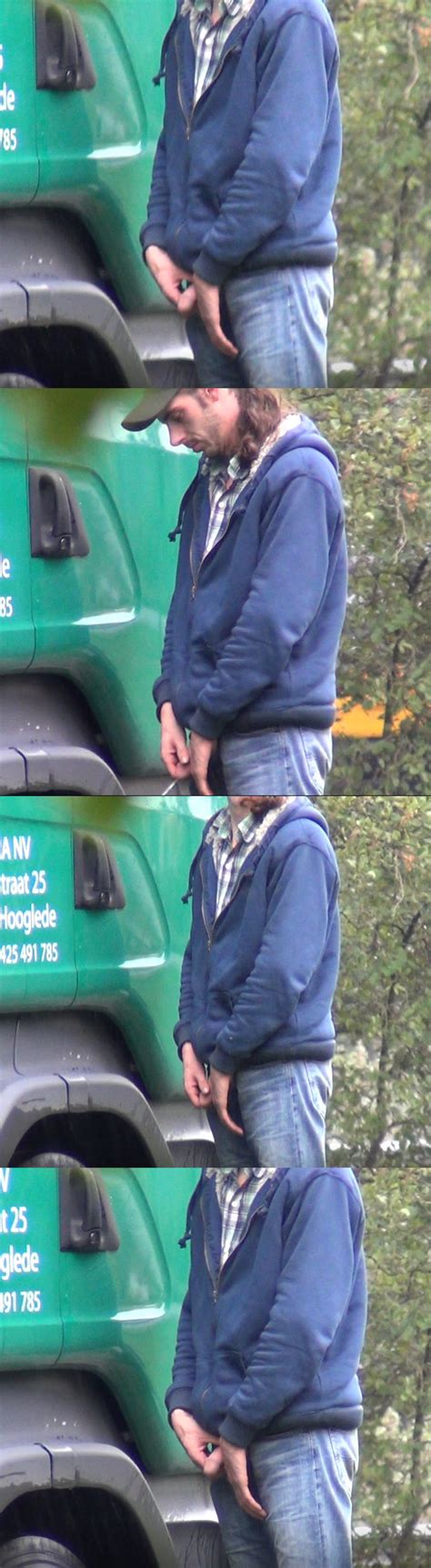 Trucker With Big Cock Caught Pissing Spycamfromguys Hidden Cams Spying On Men