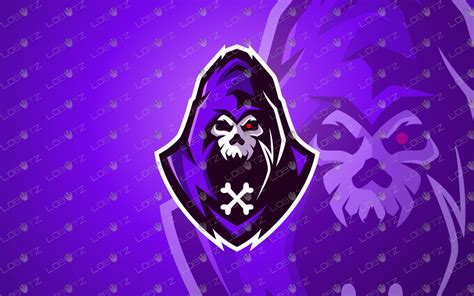 Skull Mascot Logo For Sale Grim Reaper Mascot Logo Lobotz Ltd