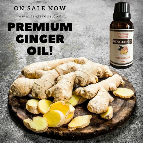 Lymphatic Drainage Ginger Oil Premium 100 Natural Ginger Oils