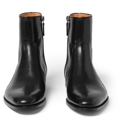 A chelsea boot is a timeless classic and truly versatile; Gucci Leather Chelsea Boots in Black for Men - Lyst