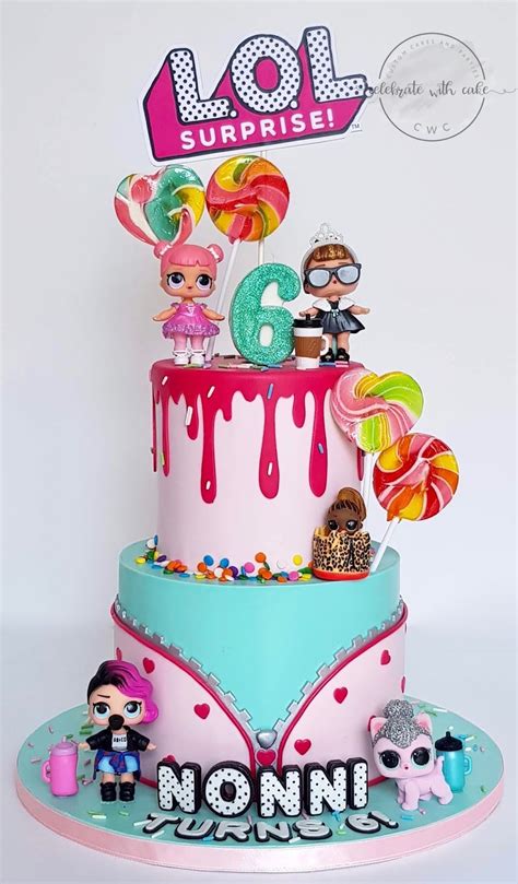 Lol surprise doll birthday cake. Celebrate with Cake!: Lol Surprise 2 tiers Cake