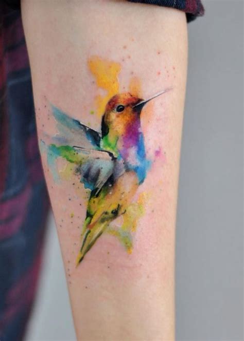 Watercolor Bird Tattoo Inkstylemag