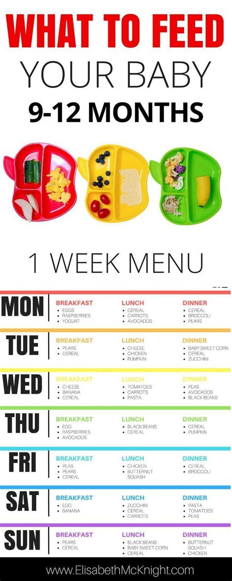 A sample routine for 9 to 12 month old babies. 9-12 Month Baby Feeding Schedule | Mom Life | Elisabeth ...