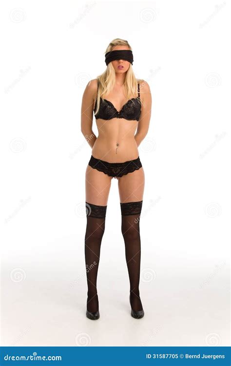 Blindfolded Stock Image Image Of Mystery Blind Female