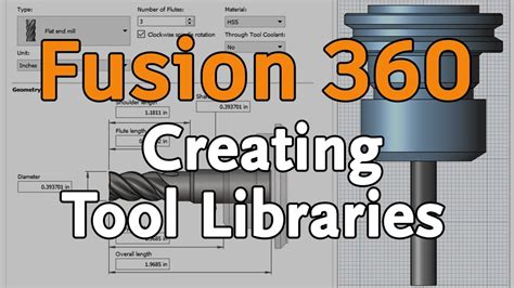 Fusion 360 Tool Library And Form Mill Ava Fusion 360 Youtube