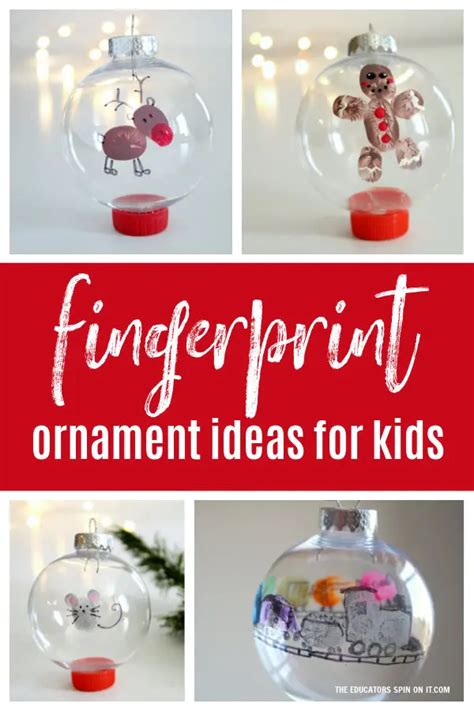 21 Adorable Fingerprint Ornament Ideas For Kids Fingerprints