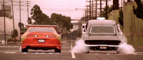 Image 94 Supra Vs 70 Charger Rear View The Fast And The