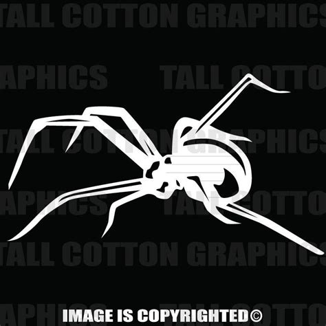 Black Widow Spider Vinyl Decal Bs027 Widow Spider Black Widow