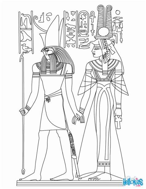 Egyptian Gods Coloring Pages Coloring Home