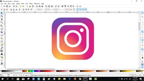 How To Draw Instagram Logo In Inkscape Youtube